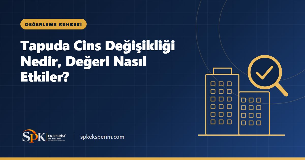 Tapuda Cins Değişikliği Nedir, Değeri Nasıl Etkiler?